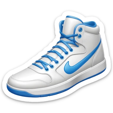 basketball sneaker object icon, high-top shoes, sporty design, glossy details, 3D cartoon, mobile game icon style, centered, clean background, no text, no watermark
 sticker