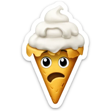 taco pooping ice cream sticker