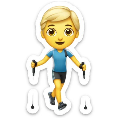 Nordic walking sticker