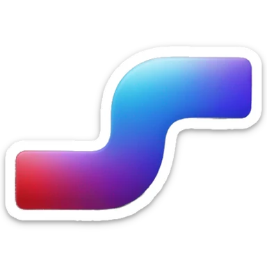 black background, white letter "L" with the shadows purple blue and red like an outline sticker