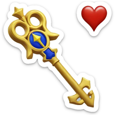 Kingdom hearts key sticker