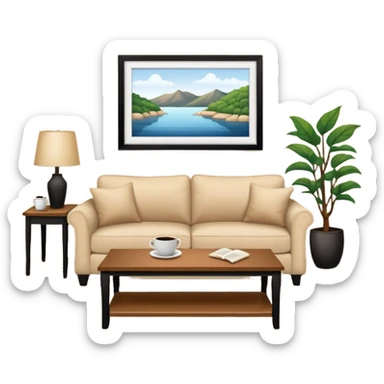 Living room sticker