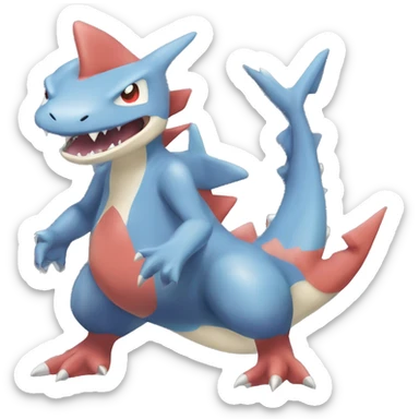 Latios-Sharpedo-Charmeleon-Gible-Gabite-Larvitar-Fakémon-Fusion Full Body sticker