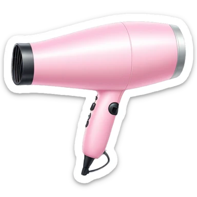 pastel pink hair dryer sticker