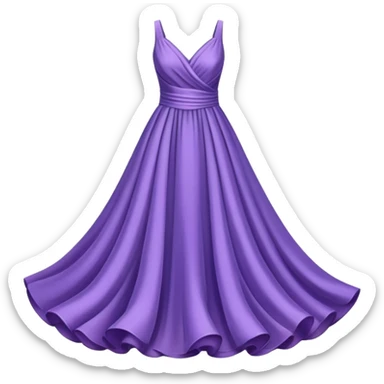 purple dress sticker