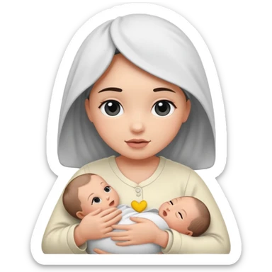 Newborn B&W with female sticker