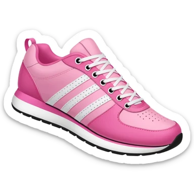 pink sport shoe sticker