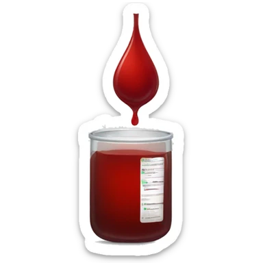 Blood transfusion  sticker