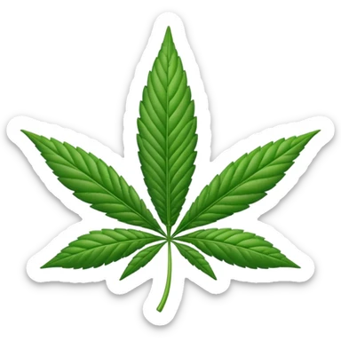 emoji hoja de marihuana sticker