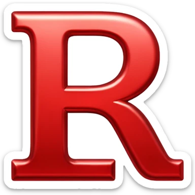 letter R sticker