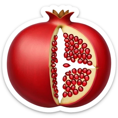 pomegranate with seeds sticker