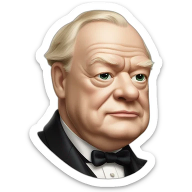 winston churchill sticker