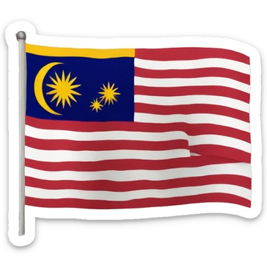 malaysia flag sticker