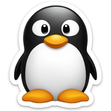 penguin and penguin sticker