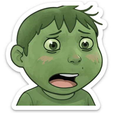 A kid that’s is crying  sticker