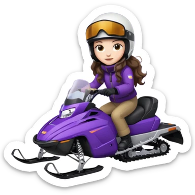 dark purple snowmobile, me Sitting on snowmobile goggles and helmet not covering my face brown eyes long wavy hair white skin dark purple formula 1995 snowmobile change sled color dark purple and white not yellow Snowmobile helmet and goggles, not on my face remove goggles and put on helmet sticker