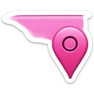 pink big gps map lines sticker