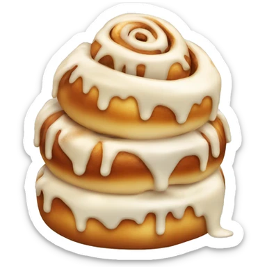yummy cinnamon roll sticker