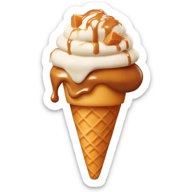 dulce de leche GRANIZADO HELADO sticker
