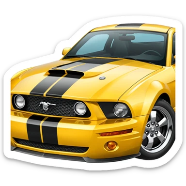 Create a mustang 309emoji sticker