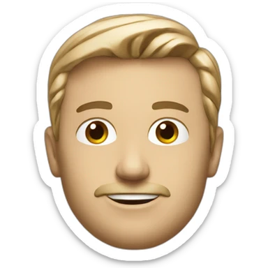 a handsome Danish CEO who owns an AI startup sticker