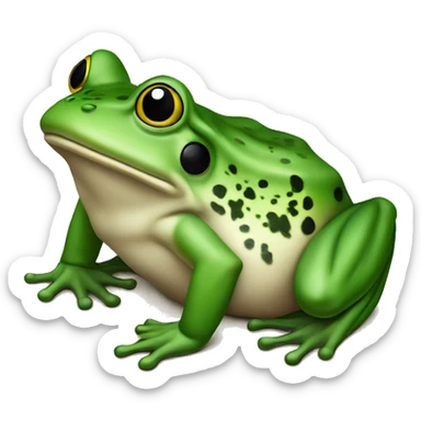 bull frog sticker