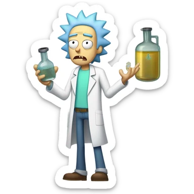 Rick and Morty sticker