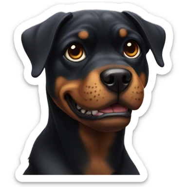 rottweiler dog Alien sticker