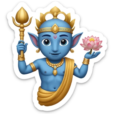 create vishnu emoji sticker