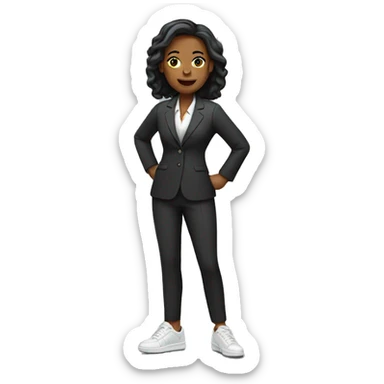 female lawyer in sneakers sticker