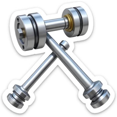 Pistón y biela motor sticker