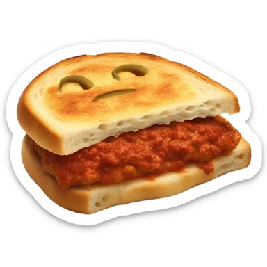 panini Bolognese with cheese  sticker