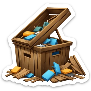 Waste furniture sticker