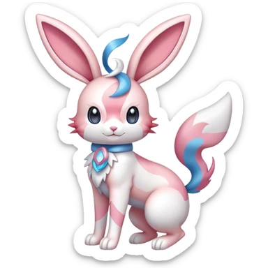 Sylveon-Bunny-Pokémon full body sticker