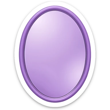 lilac mirror sticker