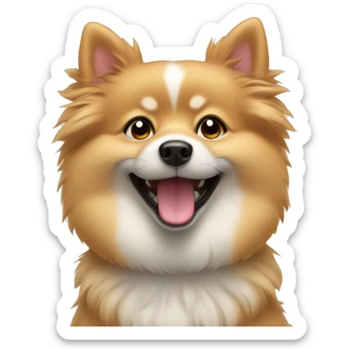 Spitz happy sticker