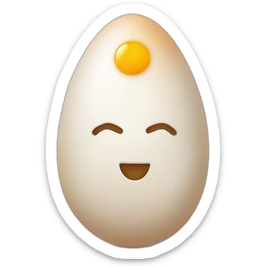 Oeuf de Pâques avec un S sticker