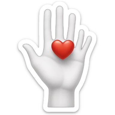 coeur fait avec les mains sticker