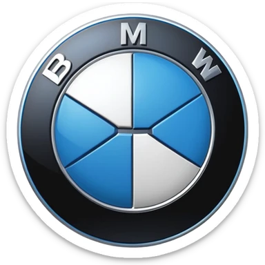 Logo de bmw mejor hecho sticker