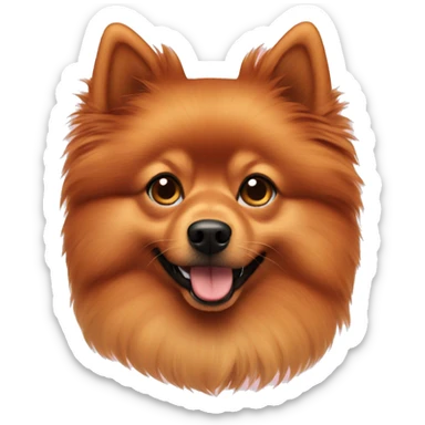 German red Spitz sticker