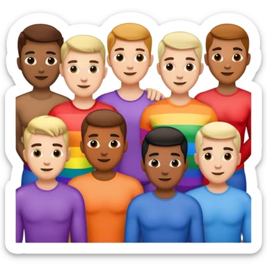 Gay men  sticker