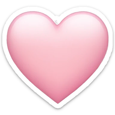Light pink heart sticker