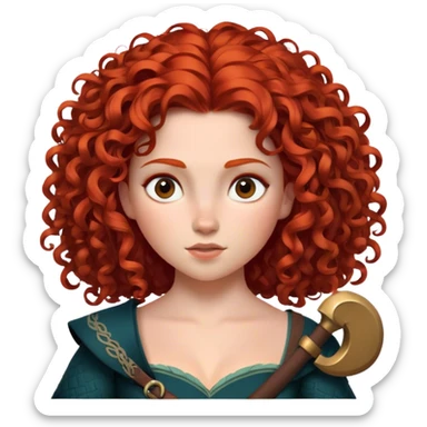Merida from brave sticker