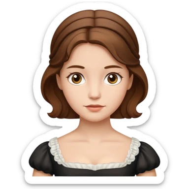 1800's european female sticker