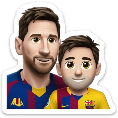 Messi con el the best sticker