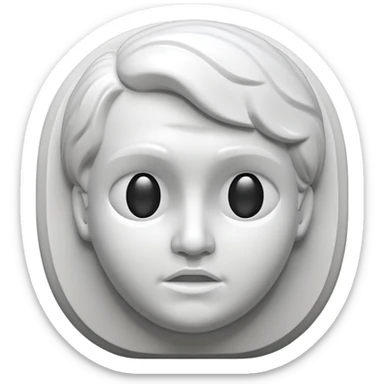 unfinished sculpture sticker