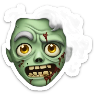 Zombie pape sticker
