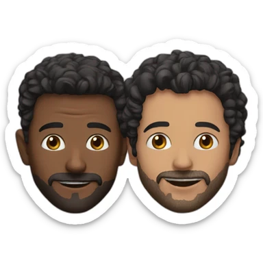 French actors Eric and Ramzy sticker