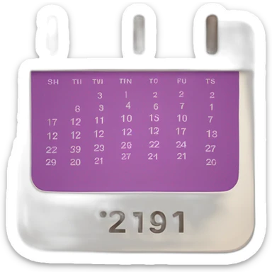 november 1st text in the same style as the iOS calendar icon sticker