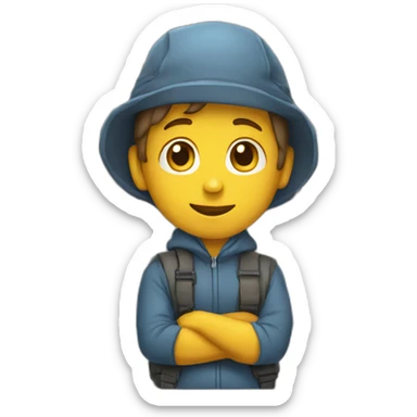 Fence sitter sticker